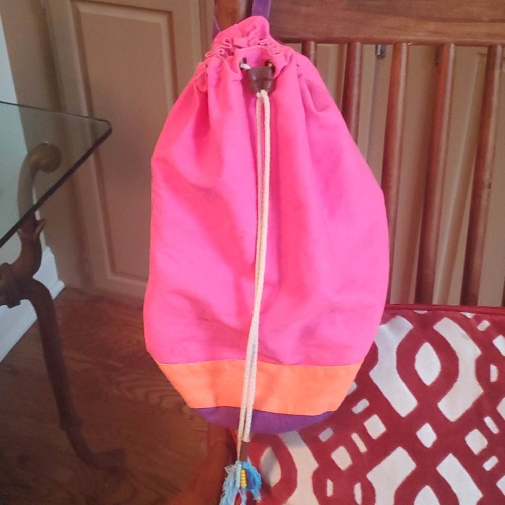 Bright pink Mossimo backpack purse